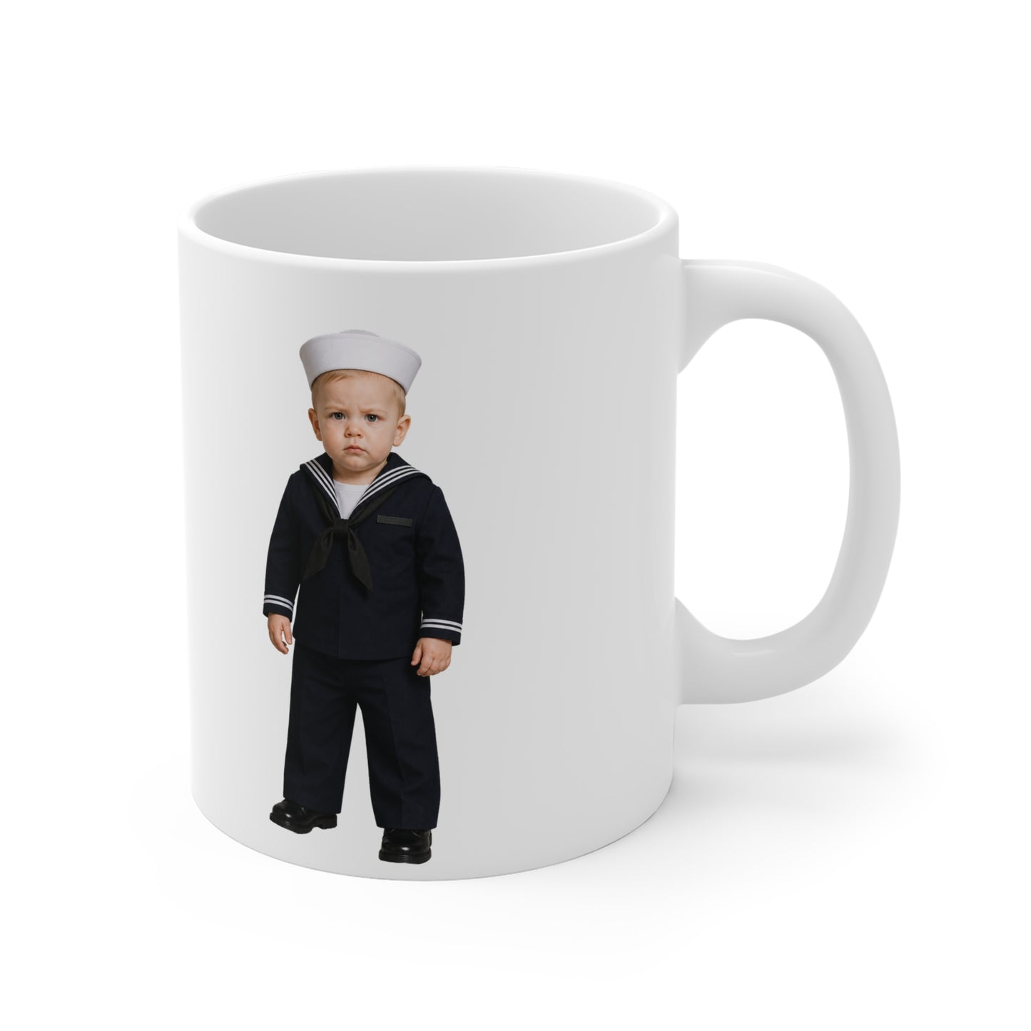 Inspection-Ready Mug - Navy Modern Dress Uniform White Male