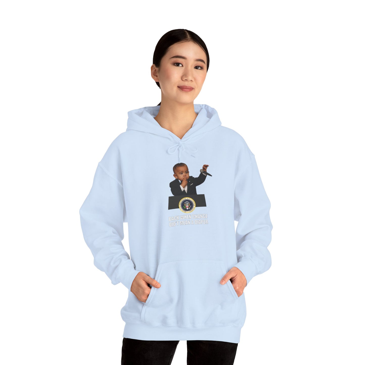 Back When Change Didn't Mean a Diaper Hoodie -  Barack Obama