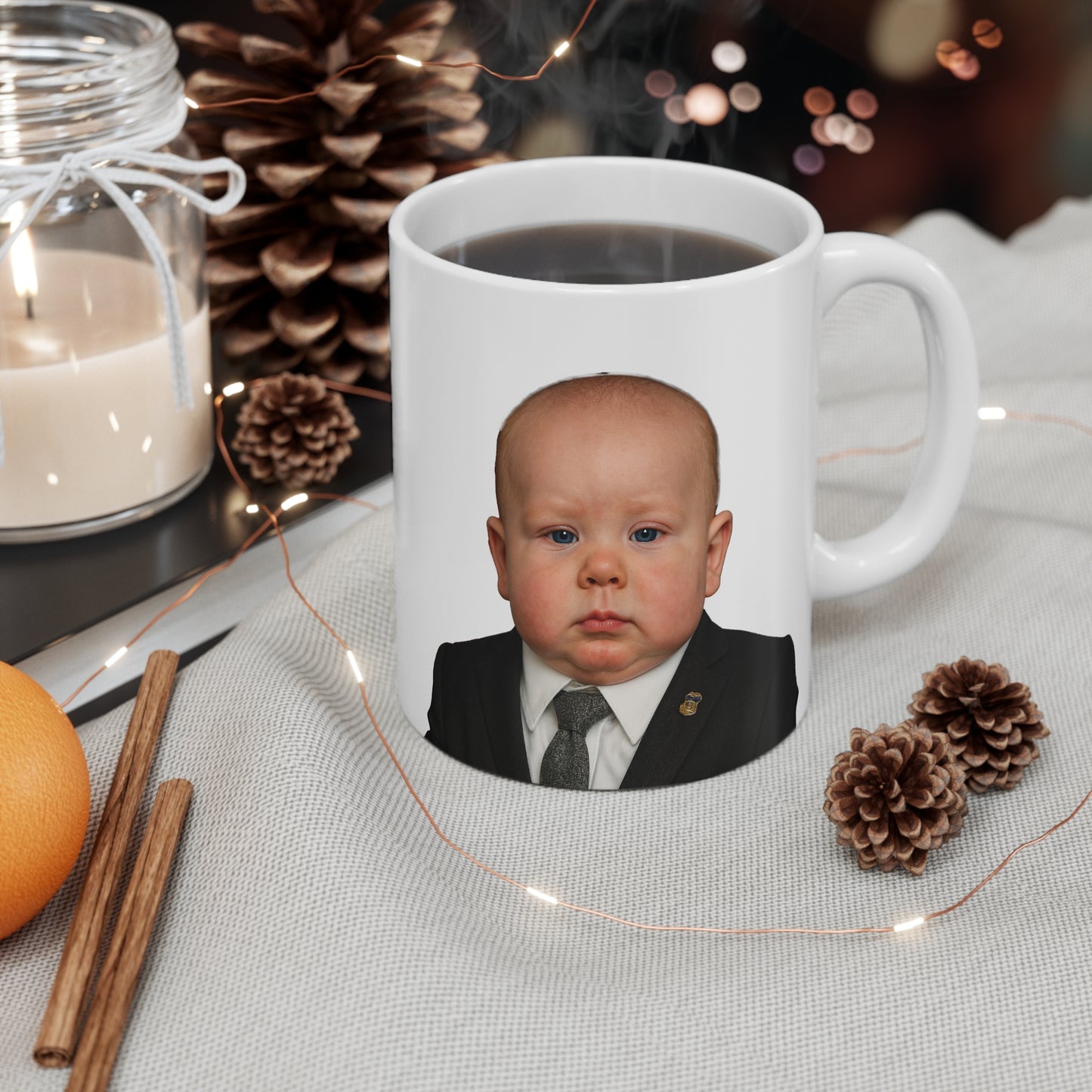 Big Borders, Small Sips Mug - Tom Homan