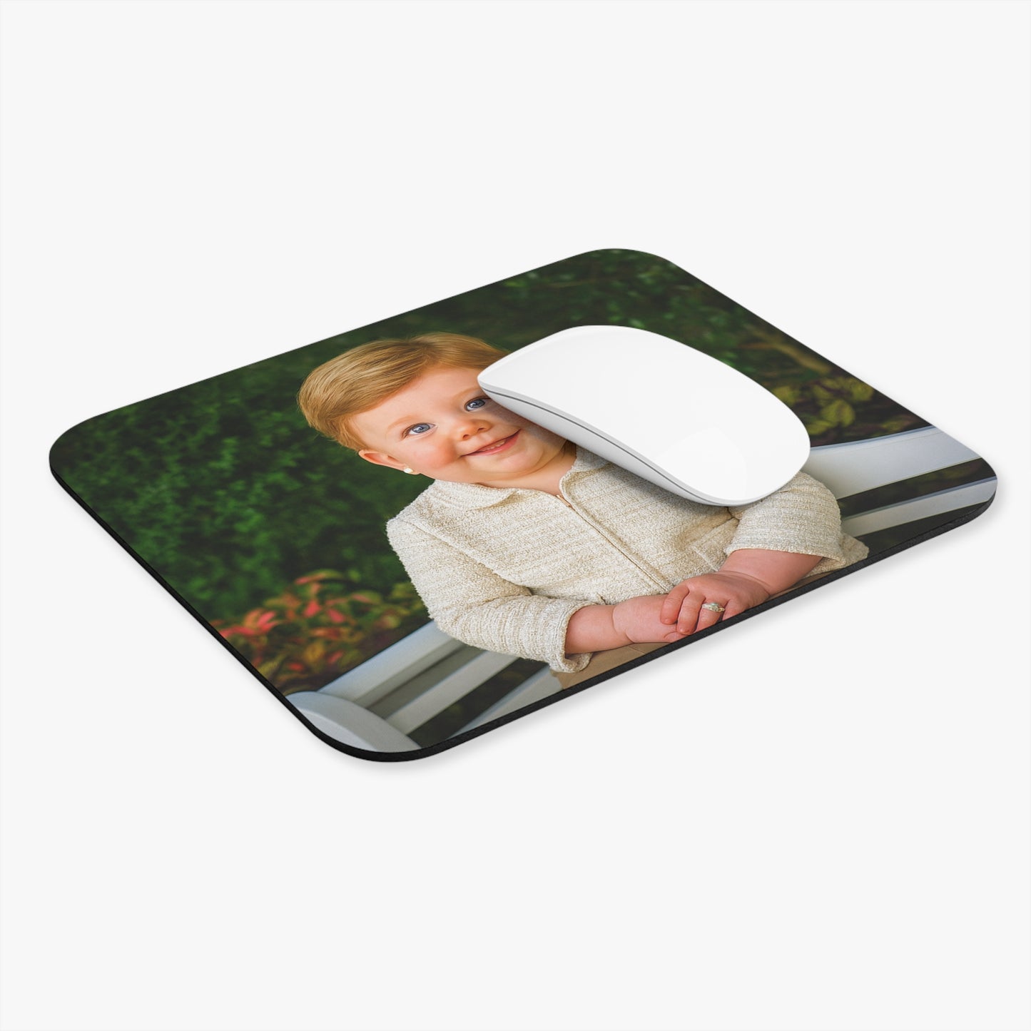 Click Softly Mouse Pad - Laura Bush