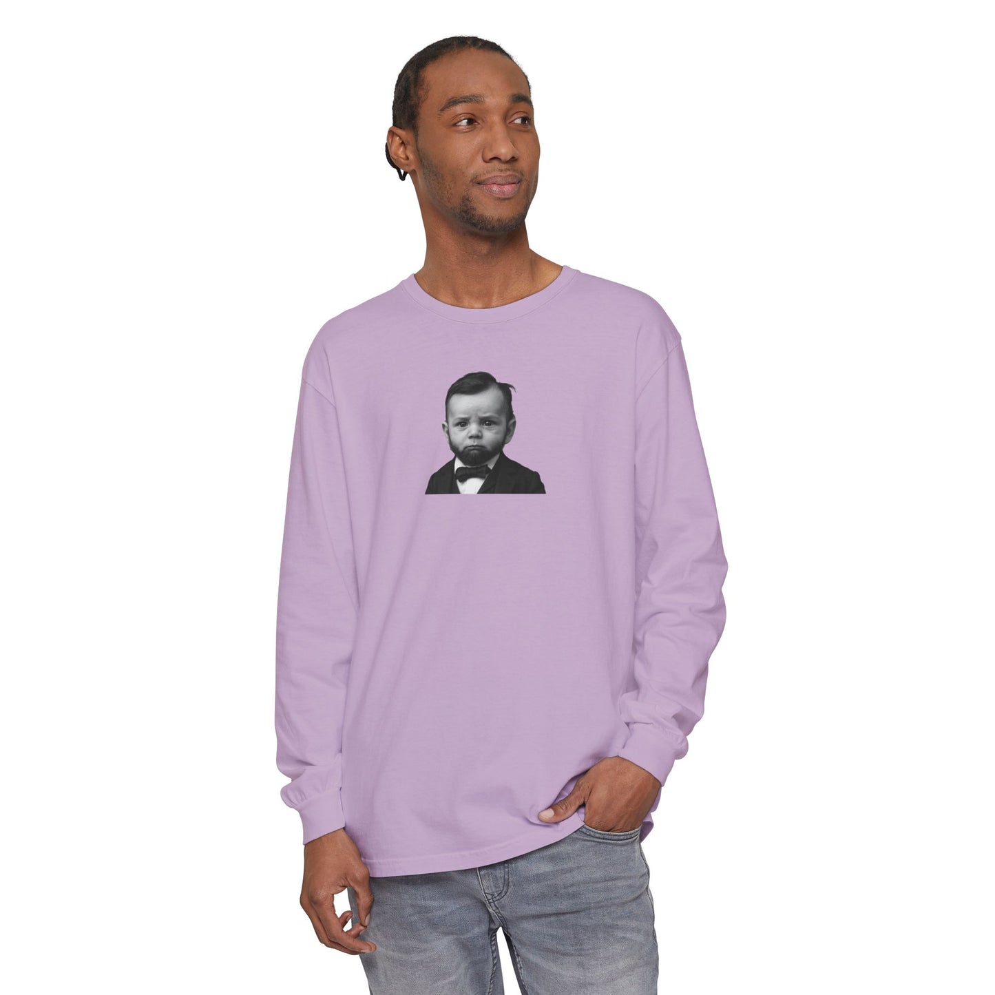 Sleeves of the House Divided (But Warm) Long Sleeve Shirt - Abraham Lincoln