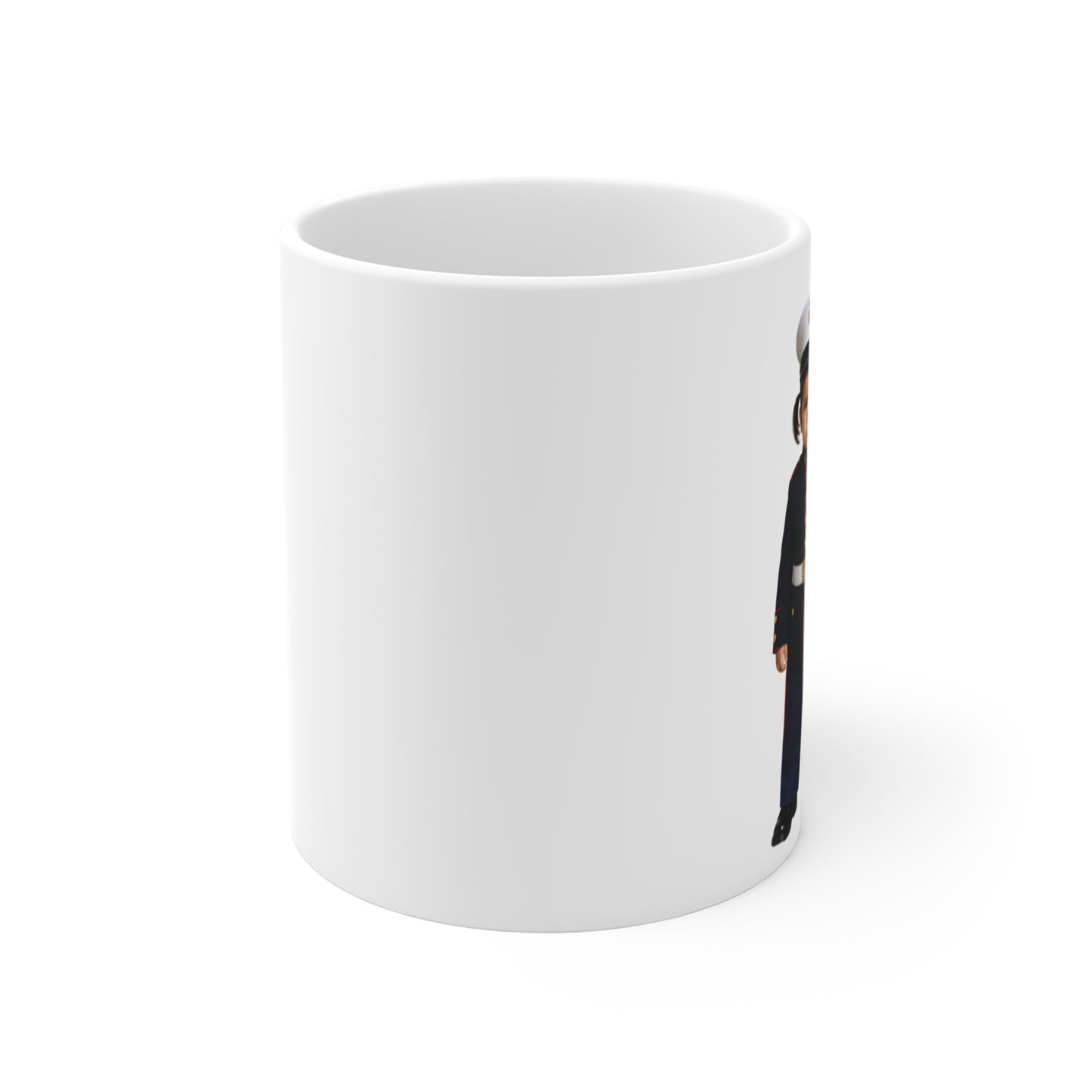 Duty Desk Mug - Marine Corps Modern Dress Uniform Hispanic Female