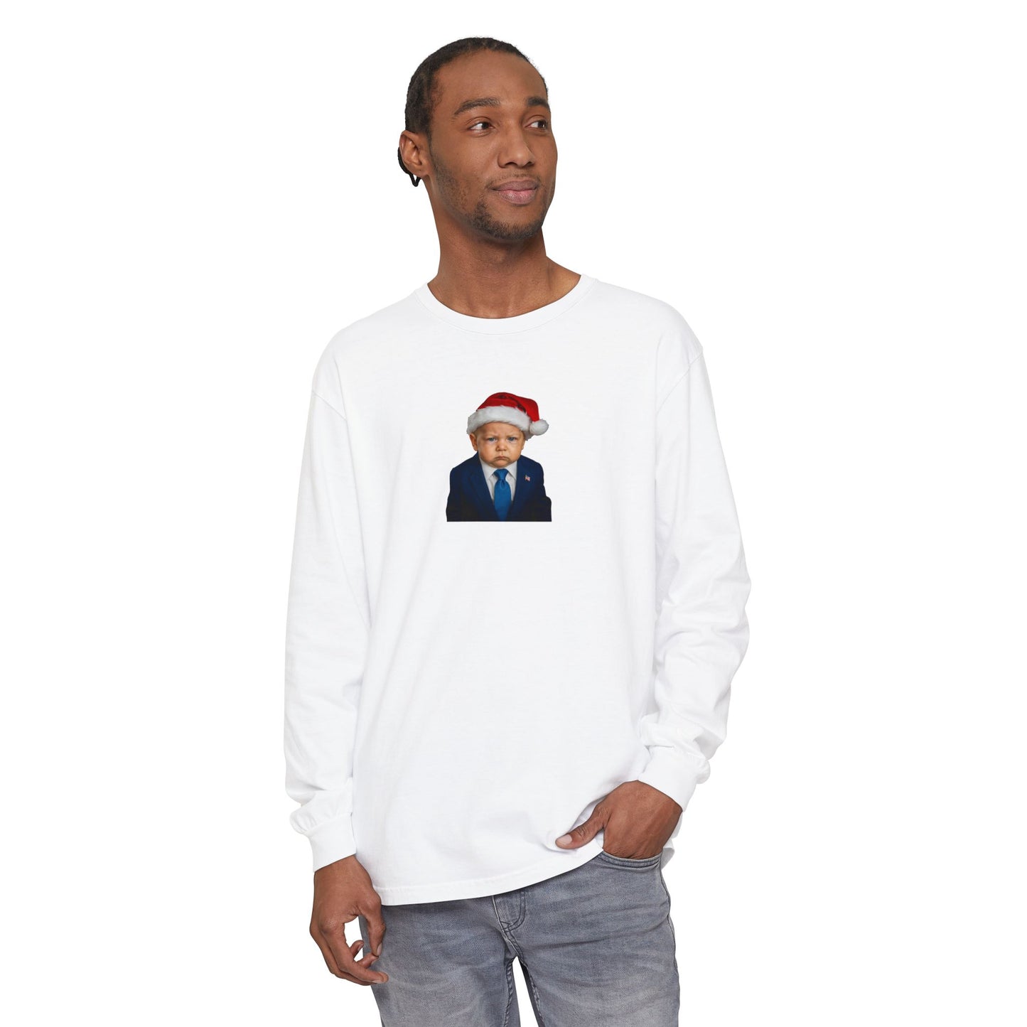 Make Christmas Great Again Long Sleeve Shirt - Donald J. Trump