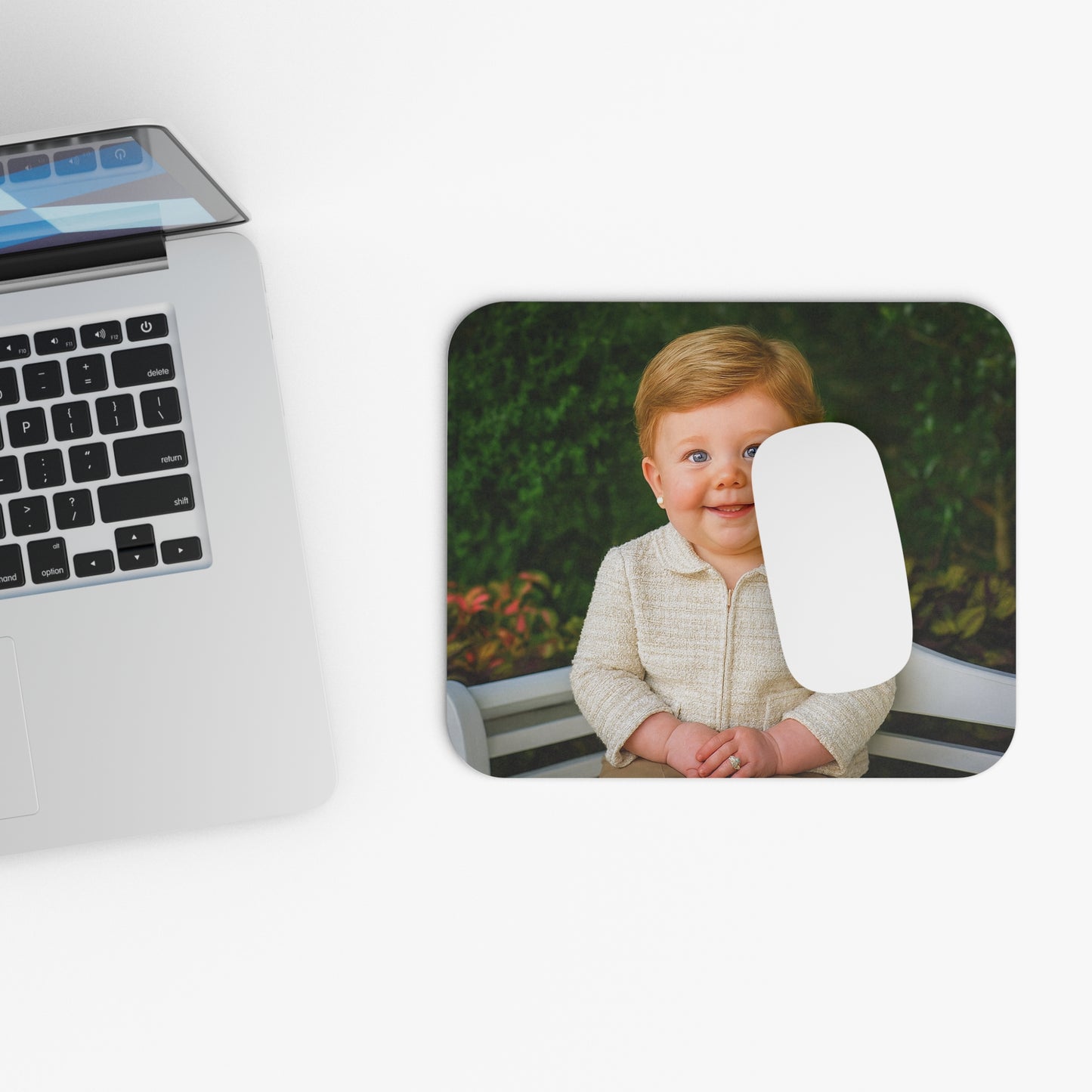 Click Softly Mouse Pad - Laura Bush