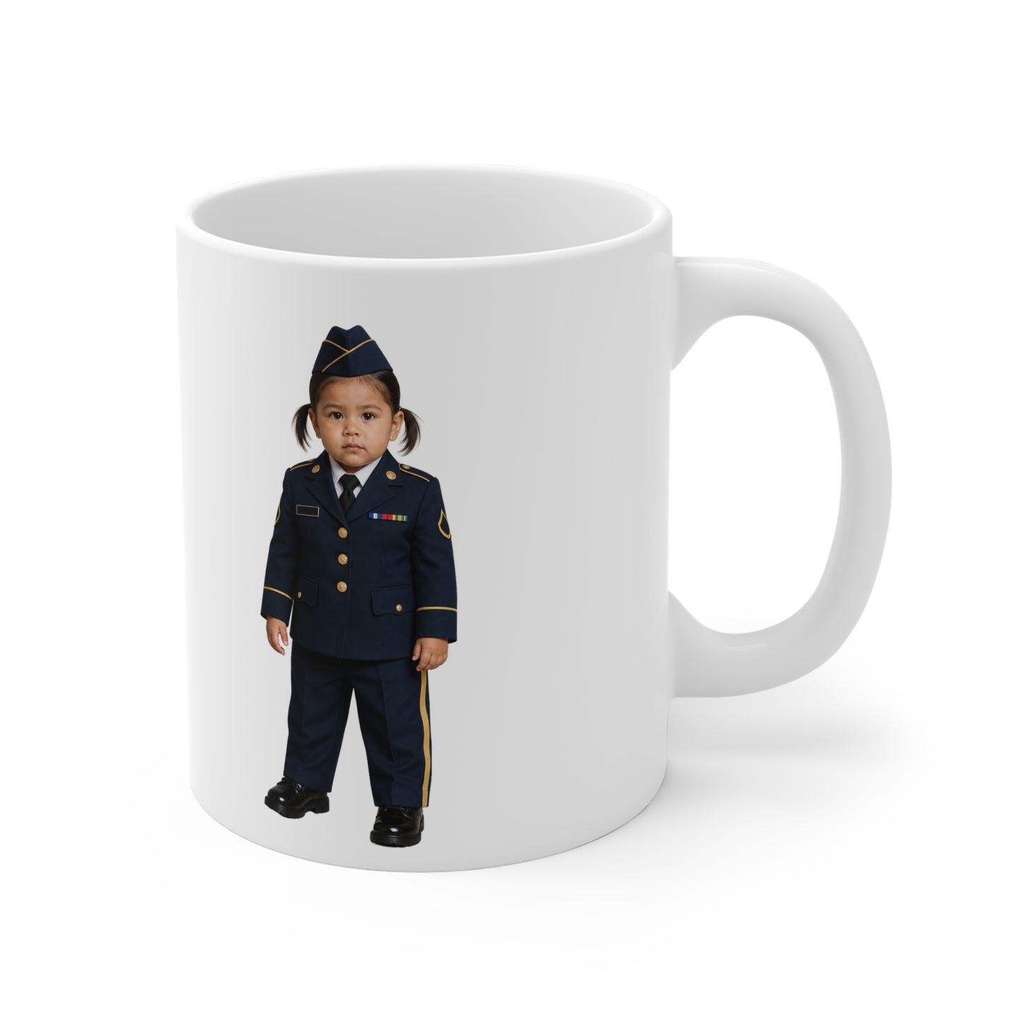 Formation Coffee Mug - Army Modern Dress Uniform Native American Female