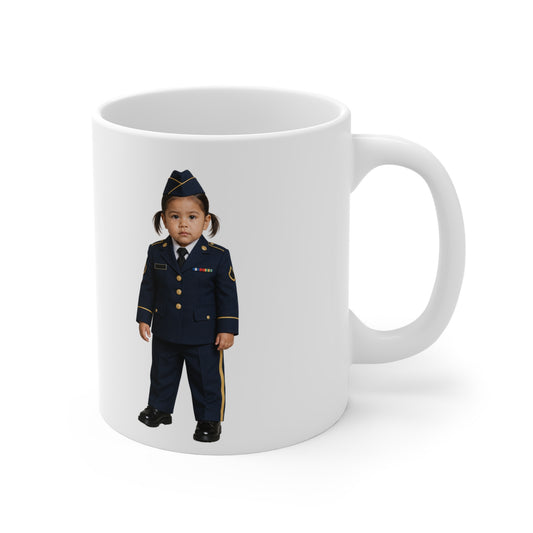 Formation Coffee Mug - Army Modern Dress Uniform Native American Female