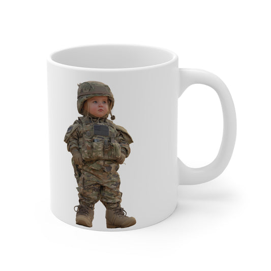 “Boots on the Ground, Bottle on the Belt” 11oz Mug