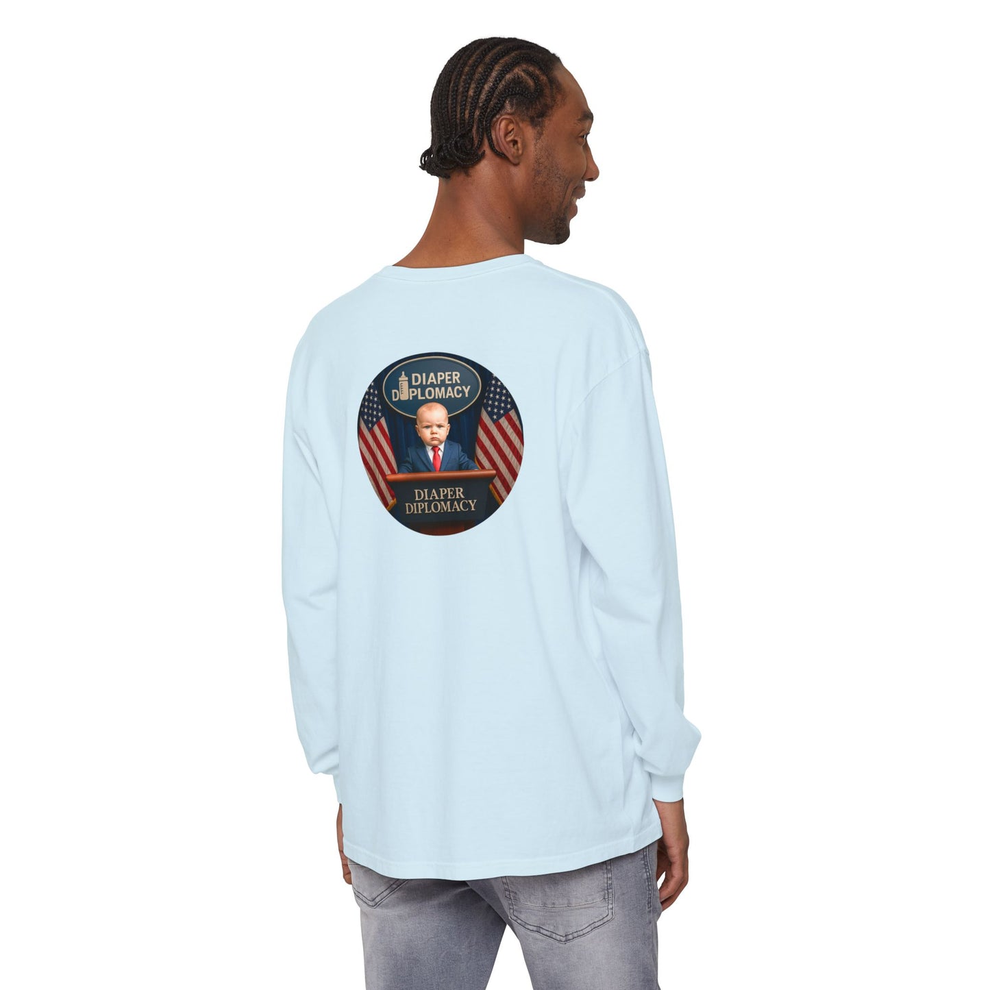 Diaper Diplomacy — Podium Baby Long Sleeve Tee