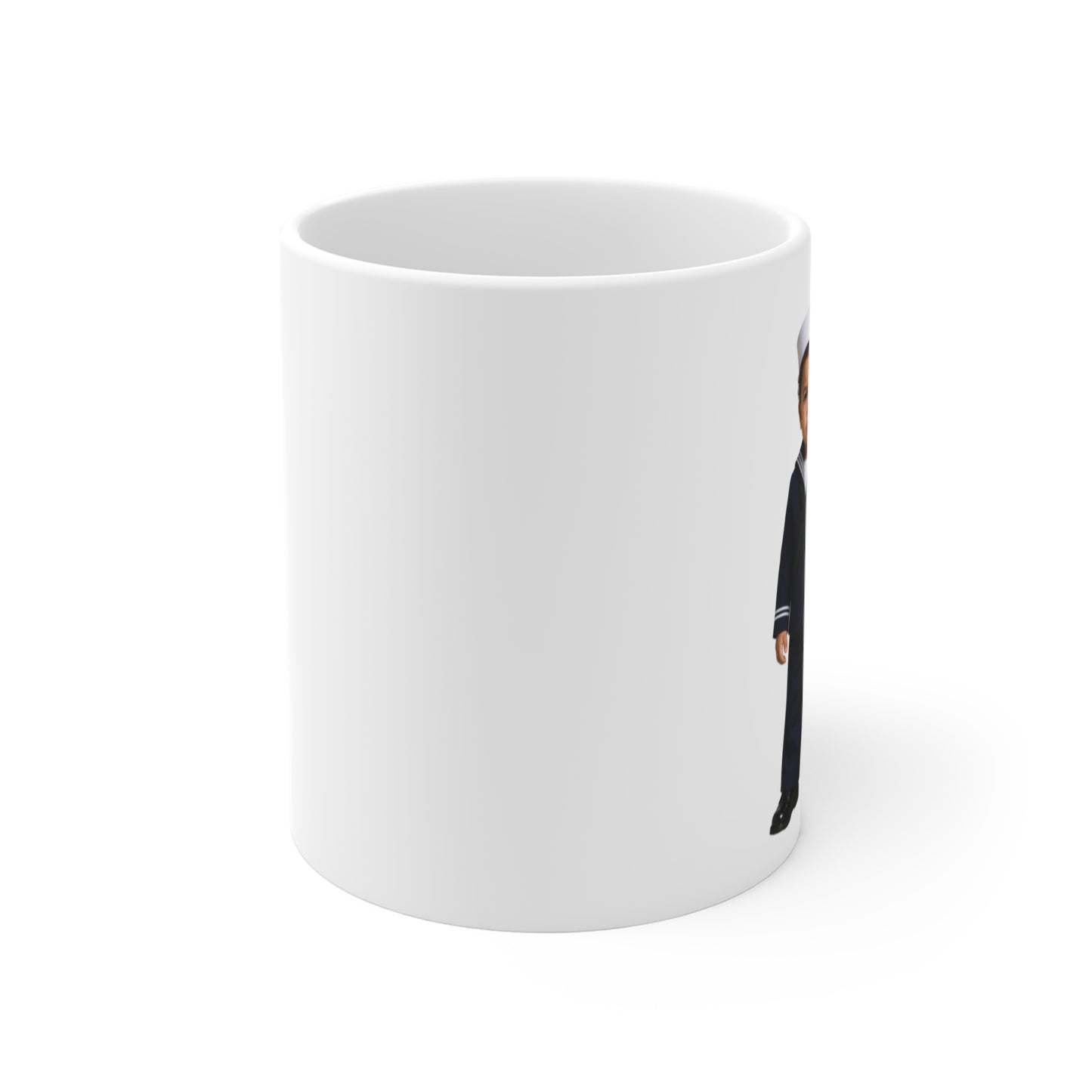 Reveille Roast Mug - Navy Modern Dress Uniform Multiracial Male