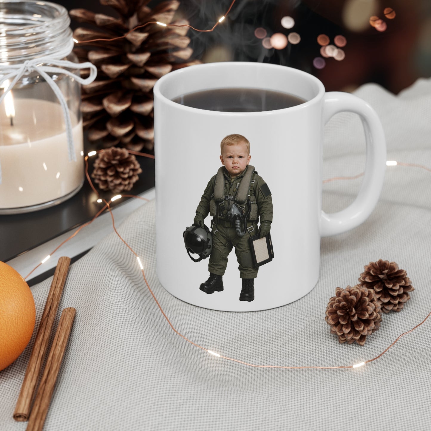 Watchstander Mug - Air Force Modern Fighter Jet Pilot