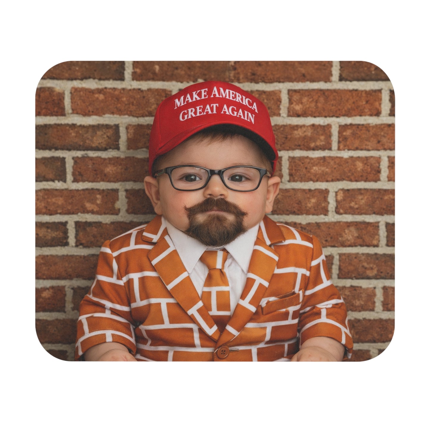 CLICK THE WALL: Brick Suit Mouse Pad - Blake Marnell