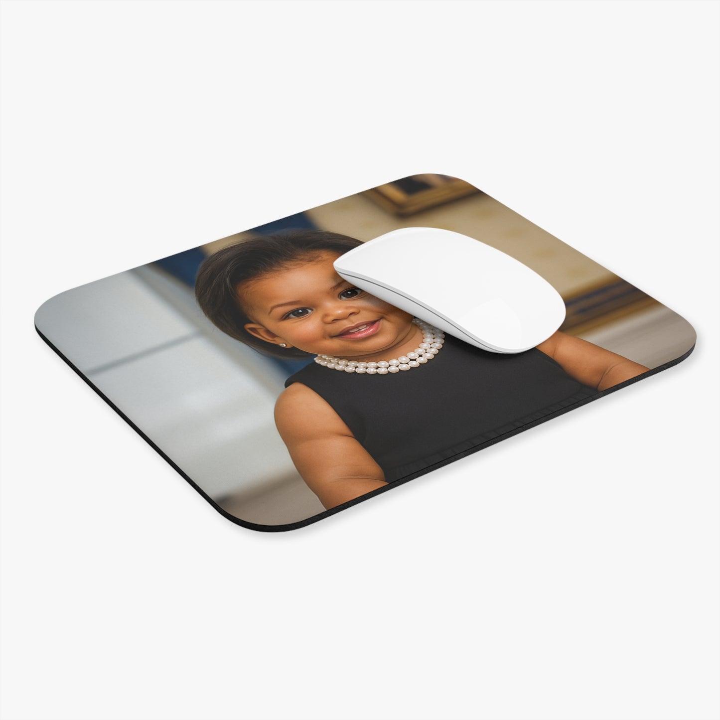 Cursor, Courtesy, Courage Mouse Pad - Michelle Obama