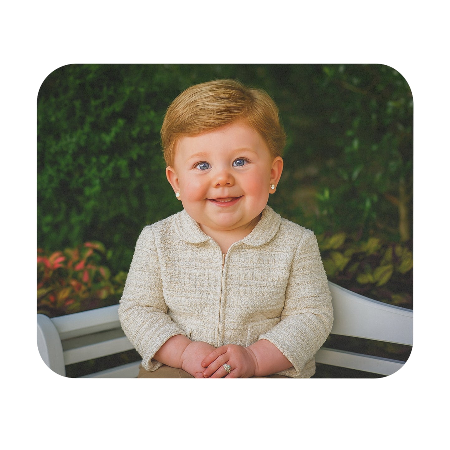 Click Softly Mouse Pad - Laura Bush
