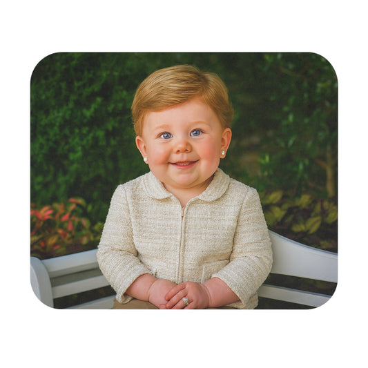 Click Softly Mouse Pad - Laura Bush
