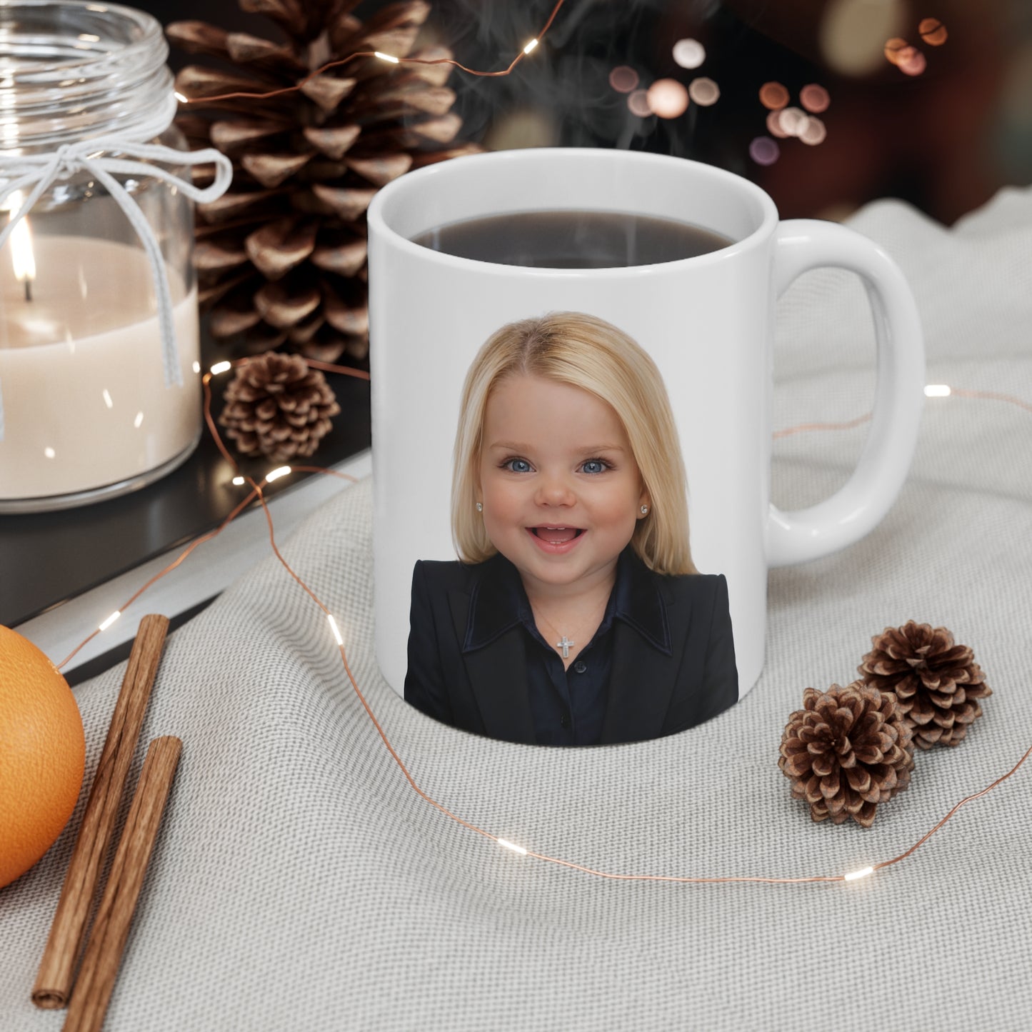 Exhibit A: Hot Cocoa, Case Closed Mug - Pam Bondi