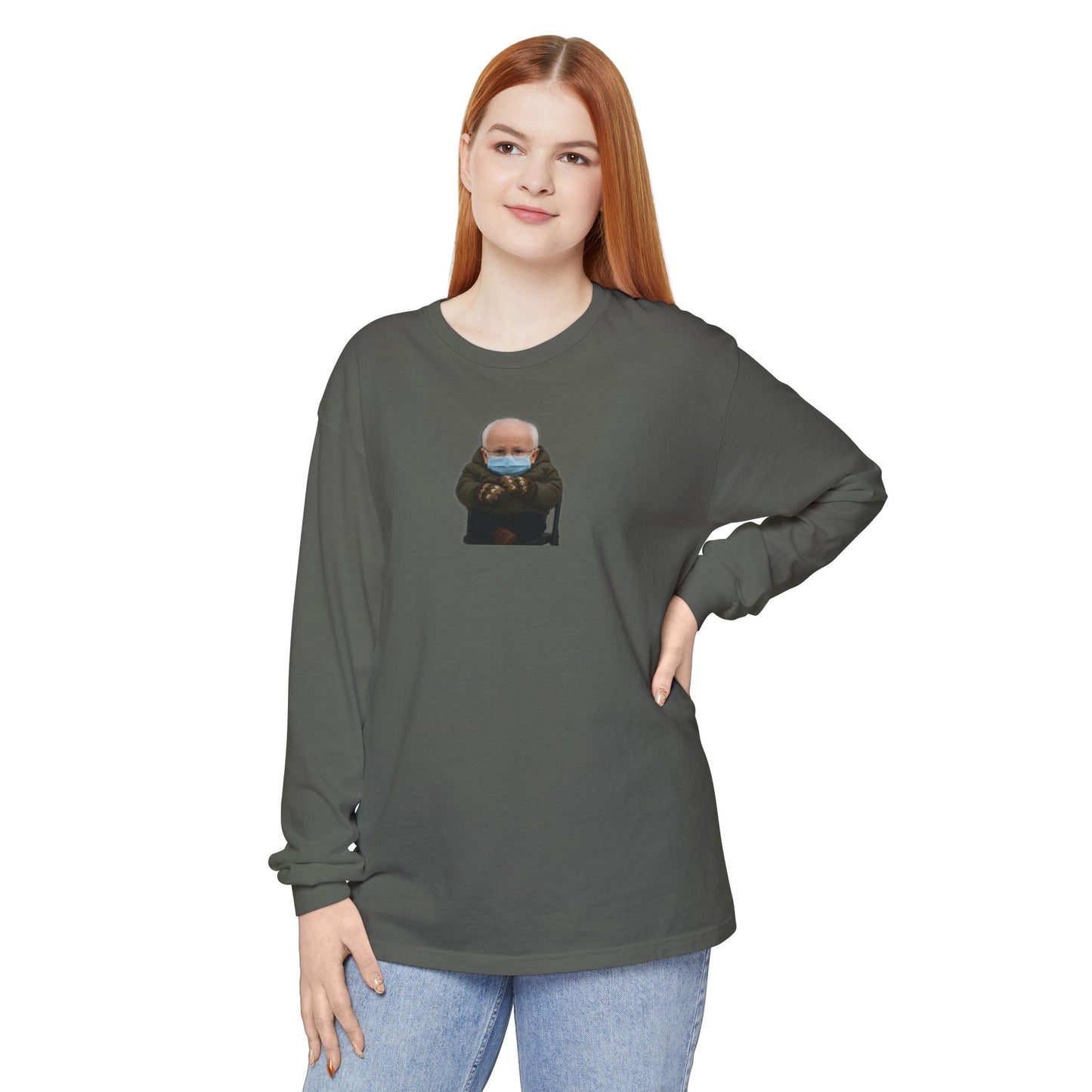 Mittens Long Sleeve Shirt - Bernie Sanders