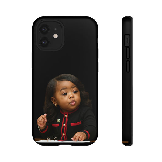 Glossed Up + Ready for the Group Chat Phone Case - Jasmine Crockett