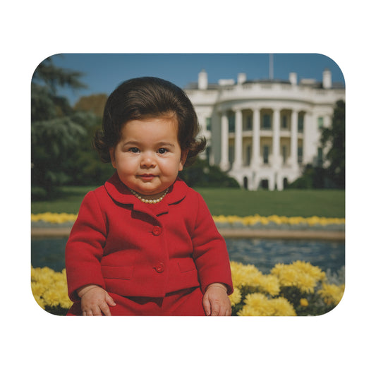 Cursor, Mind Your Manners Mouse Pad - Claudia Taylor (Lady Bird) Johnson