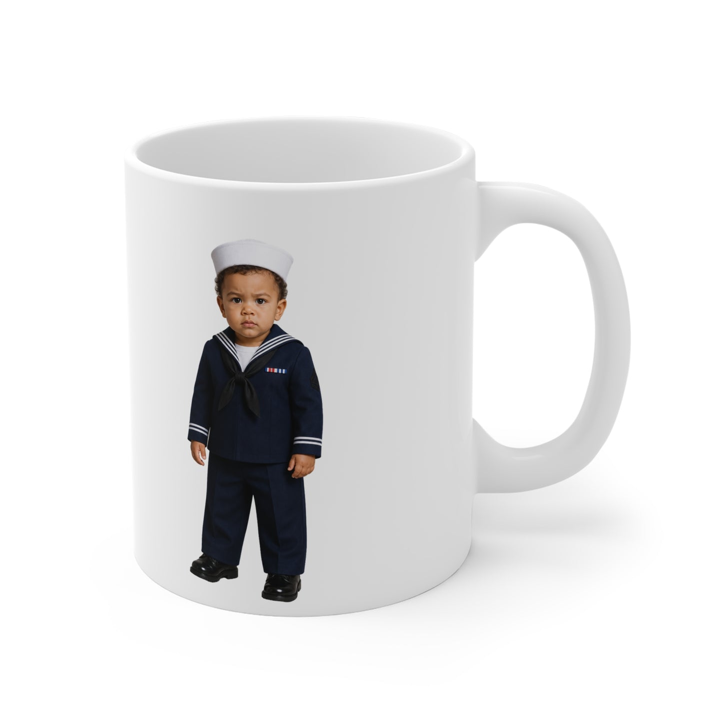 Reveille Roast Mug - Navy Modern Dress Uniform Multiracial Male