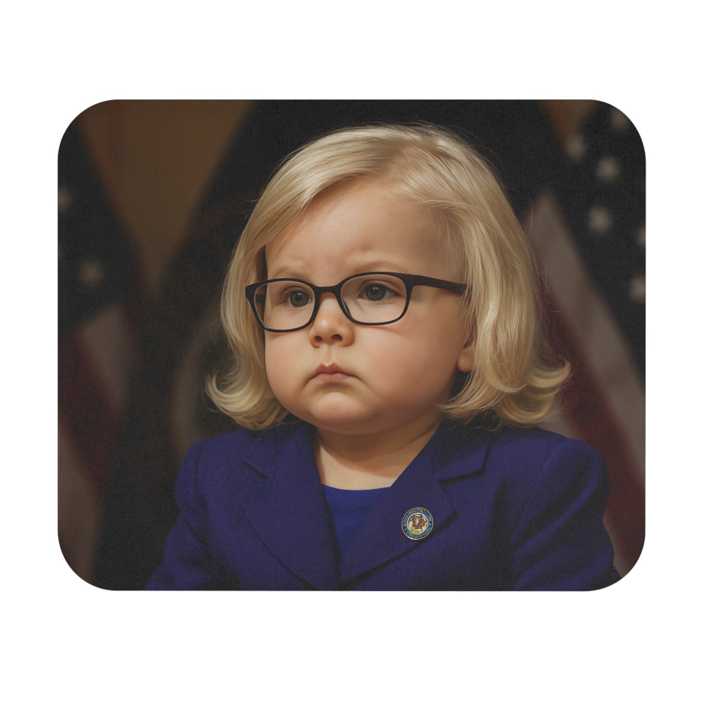 Cursor With A Code Mouse Pad - Liz Cheney