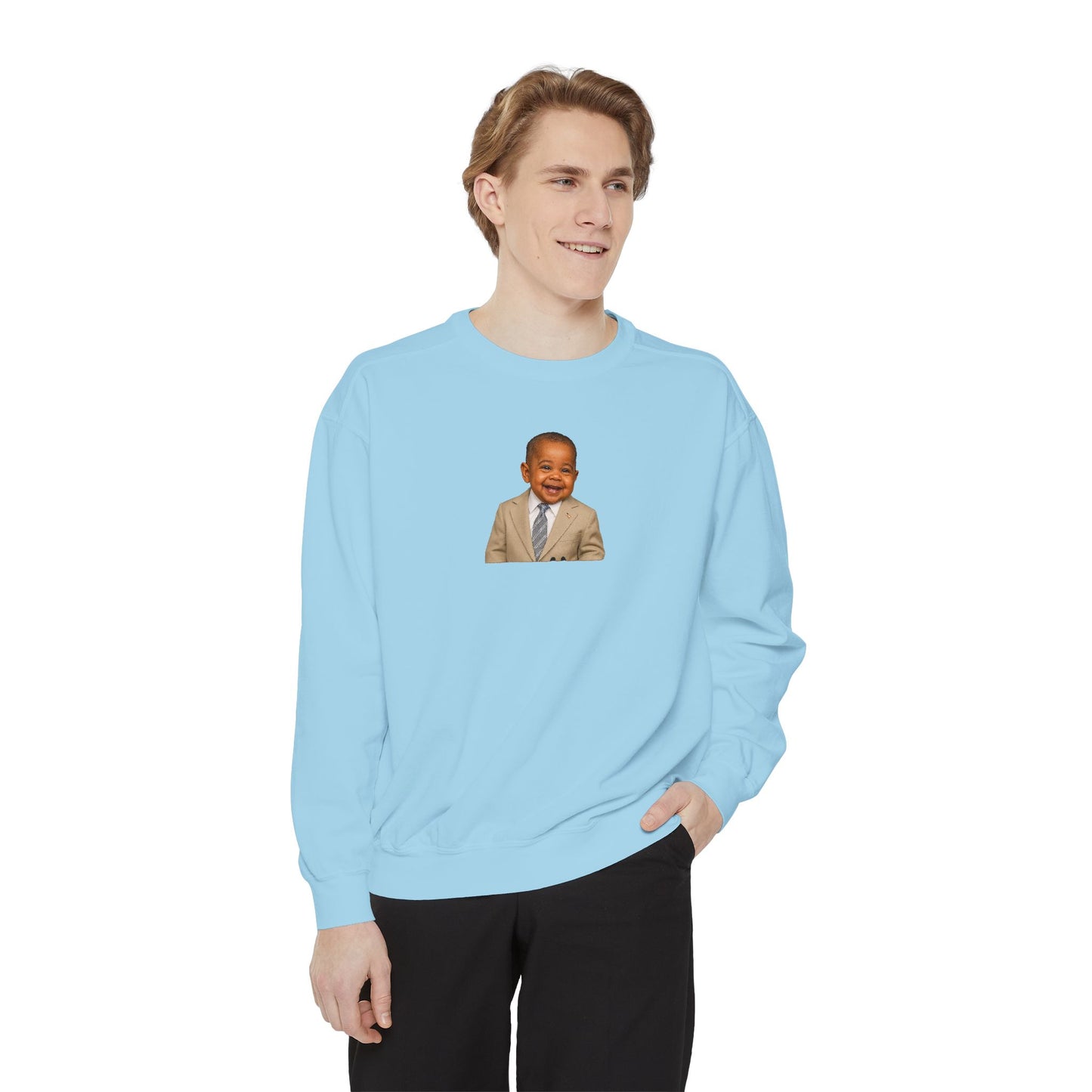 "Yes We Tan" Crewneck Sweatshirt - Barack Obama