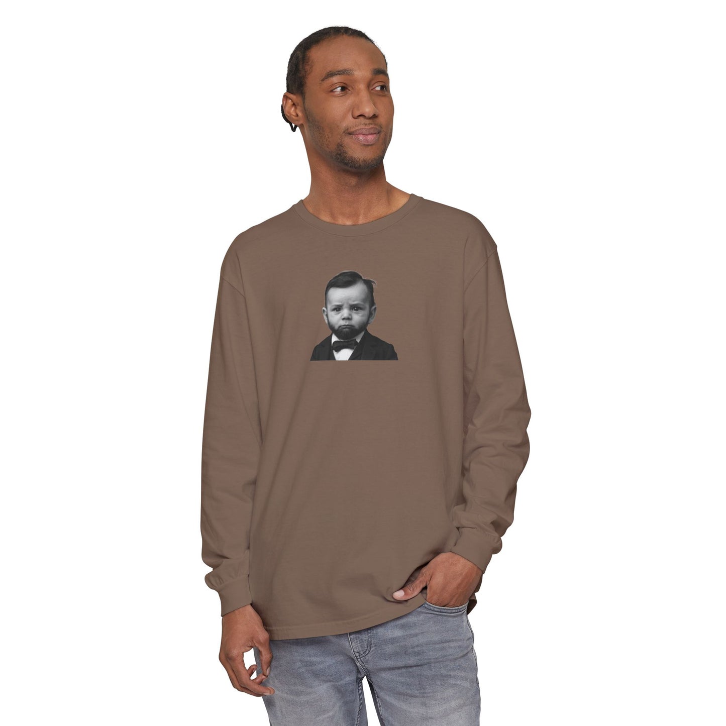 Sleeves of the House Divided (But Warm) Long Sleeve Shirt - Abraham Lincoln