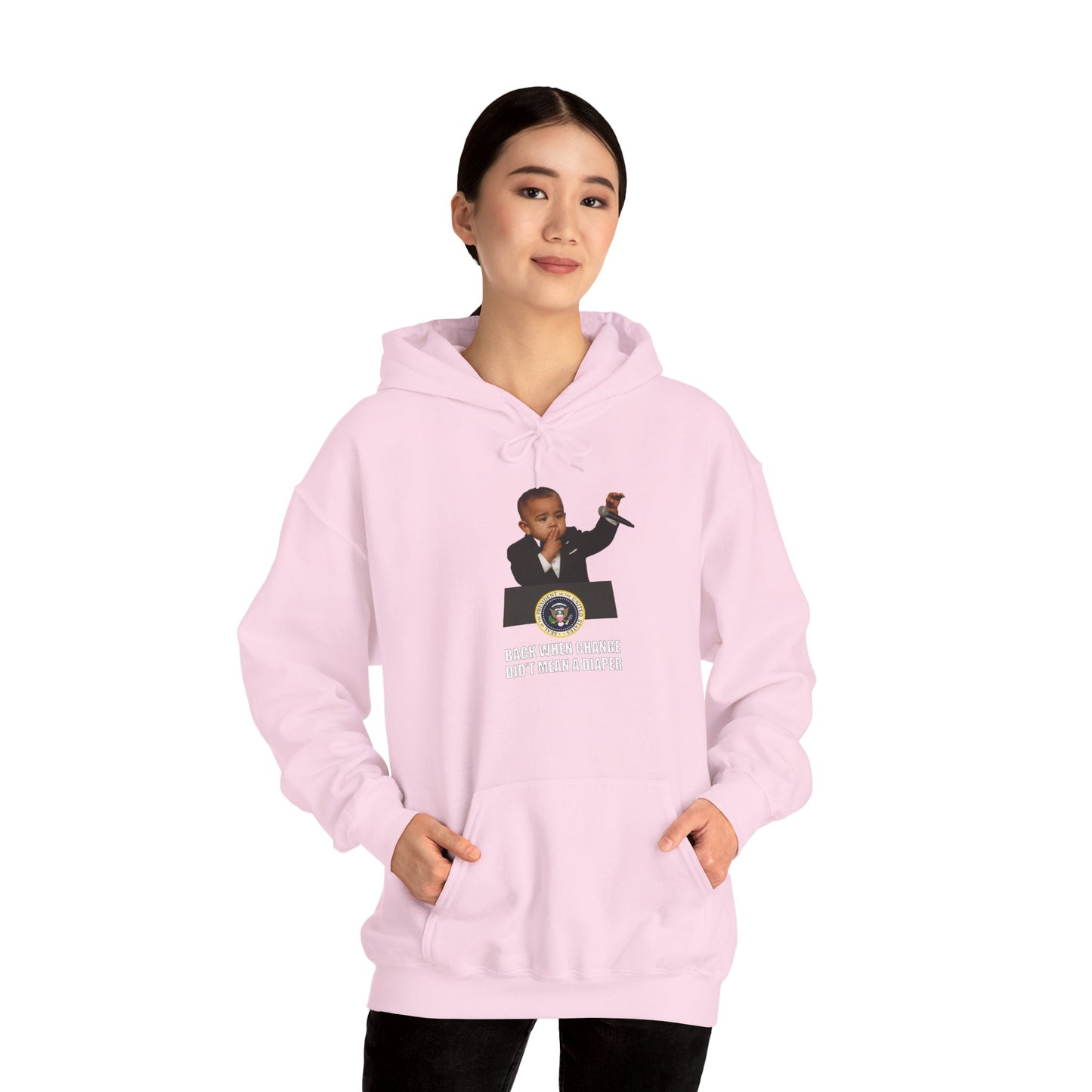 Back When Change Didn't Mean a Diaper Hoodie -  Barack Obama