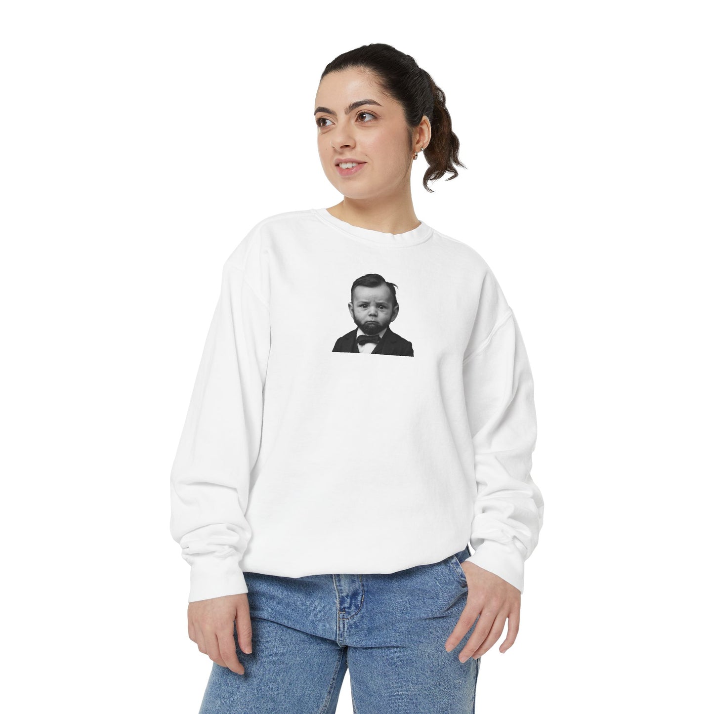 Cabinet-Level Cozy Crewneck Sweatshirt - Abraham Lincoln