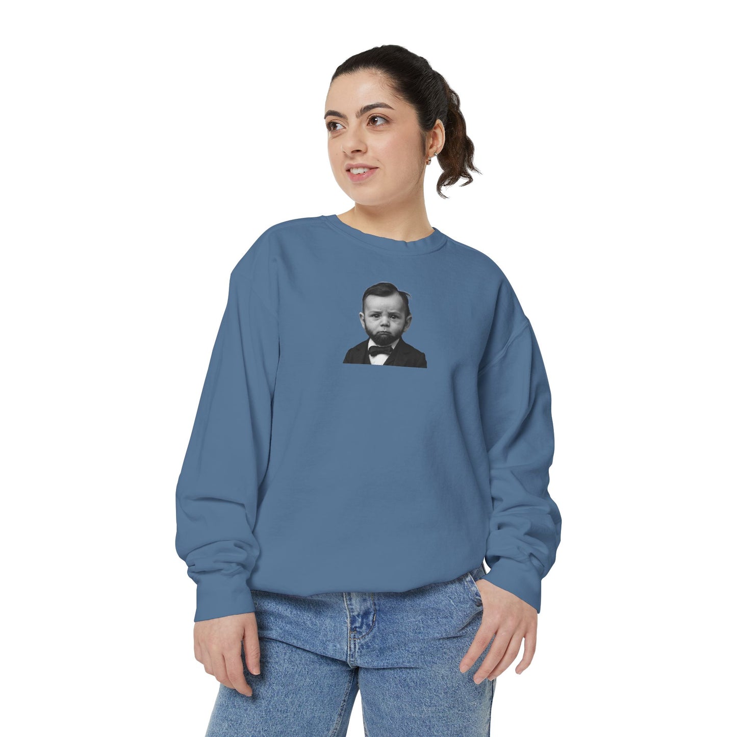 Cabinet-Level Cozy Crewneck Sweatshirt - Abraham Lincoln