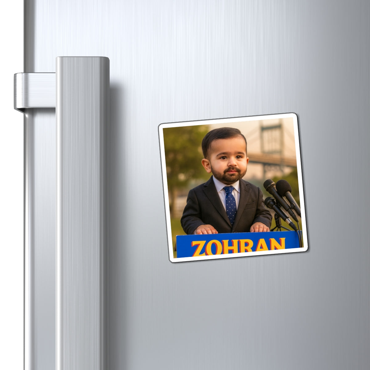 Fridge-Sized Mandate Magnet - Zohran Mamdani