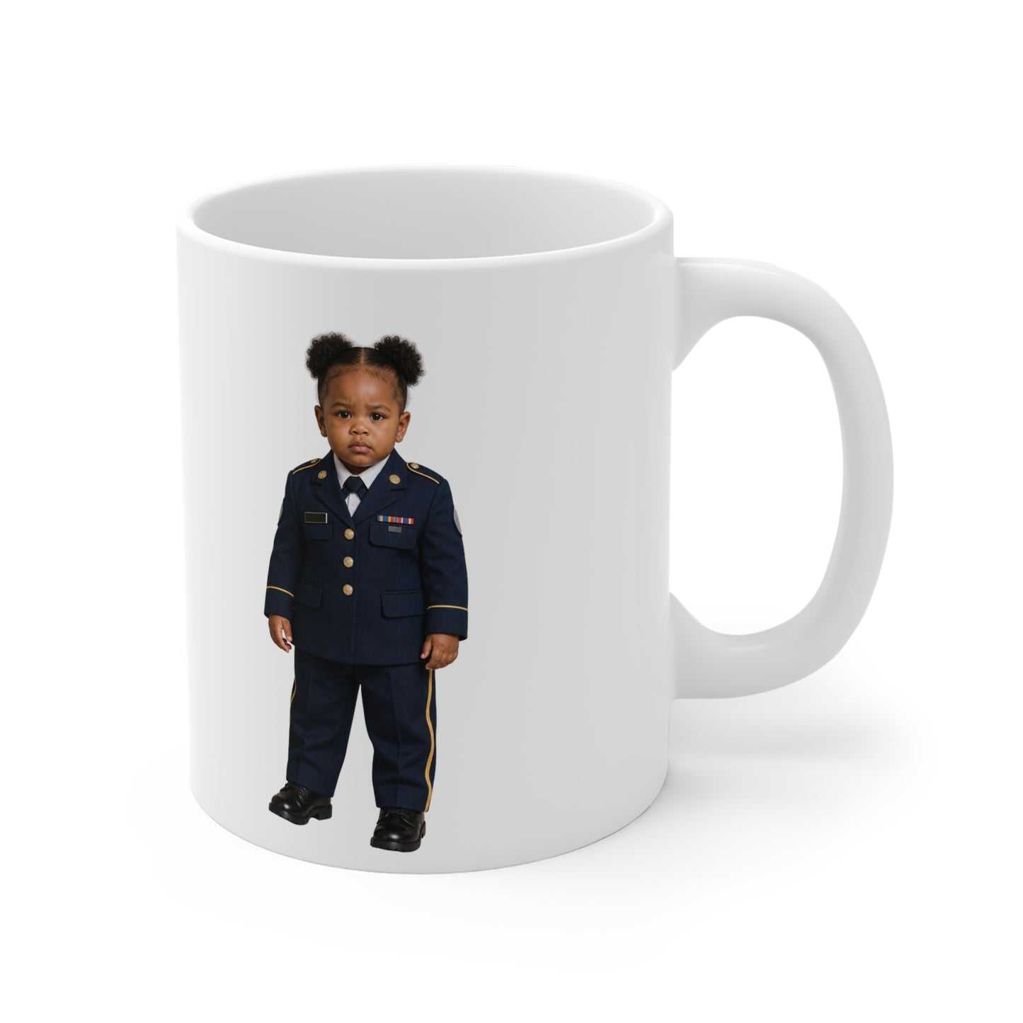 Tiny Command Mug - Army Modern Dress Uniform Black Female