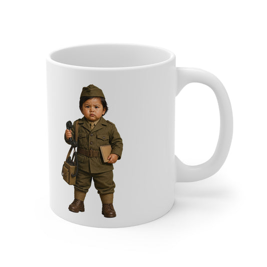 Tiny Command Mug - Marine Corps World War II Communications Support