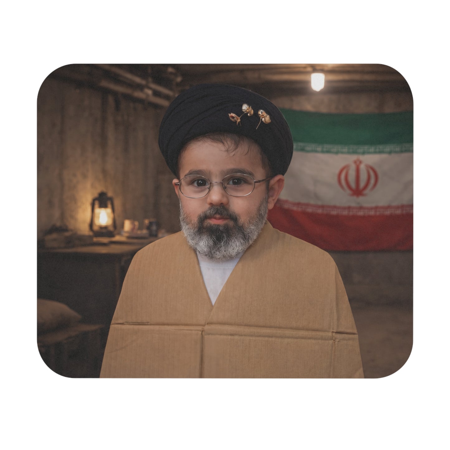 Divine Desktop Decree - Cardboard Ayatollah