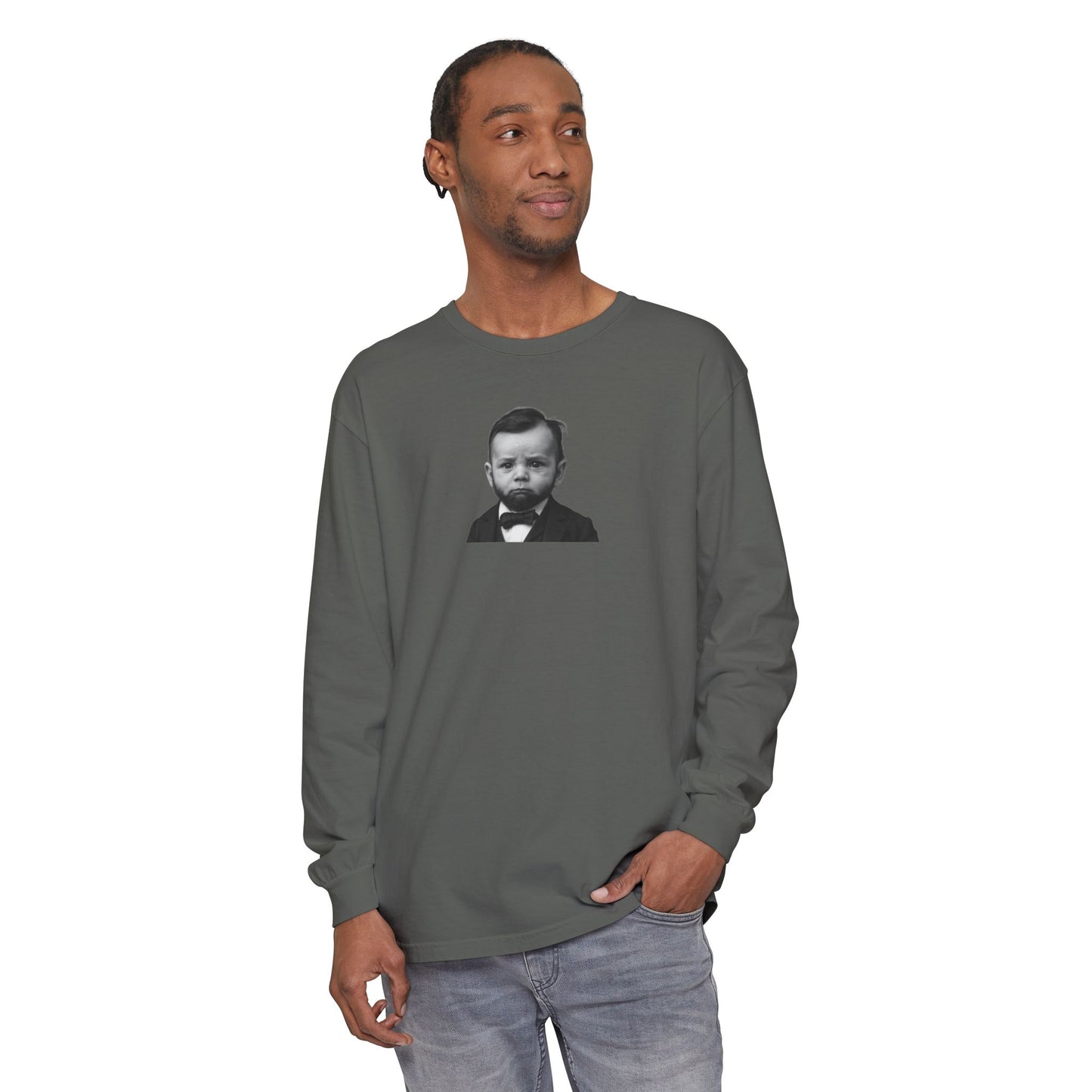 Sleeves of the House Divided (But Warm) Long Sleeve Shirt - Abraham Lincoln