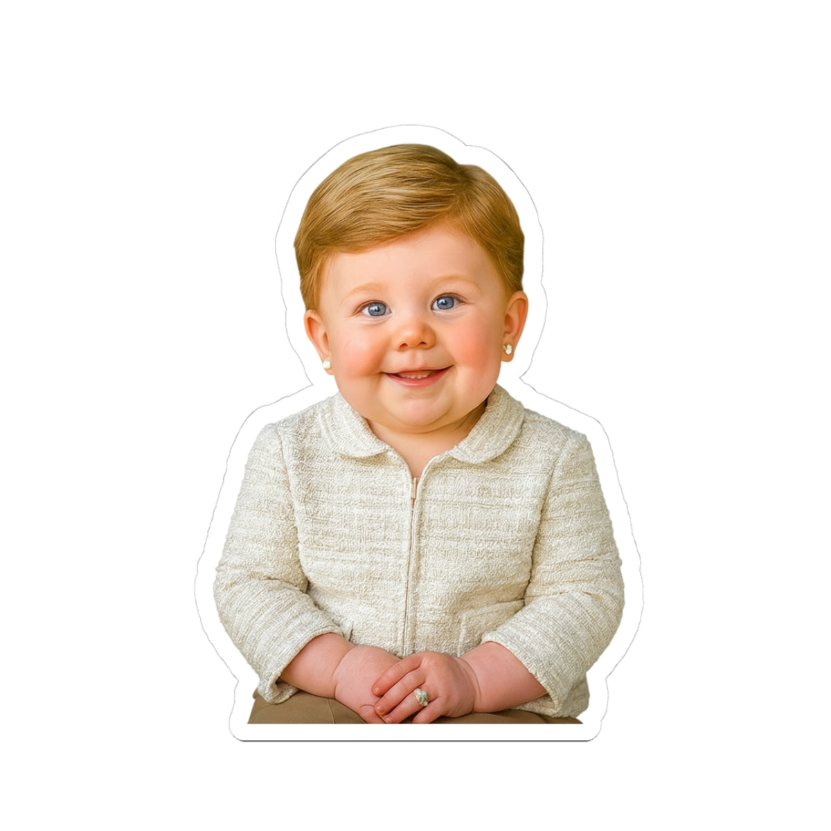 Shhh… I’m Leading Sticker - Laura Bush