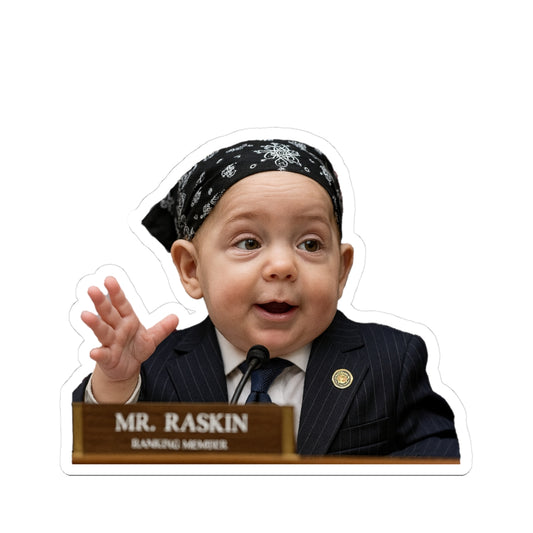 “Pocket-Size Patriot Peel” - Jamie Raskin Sticker