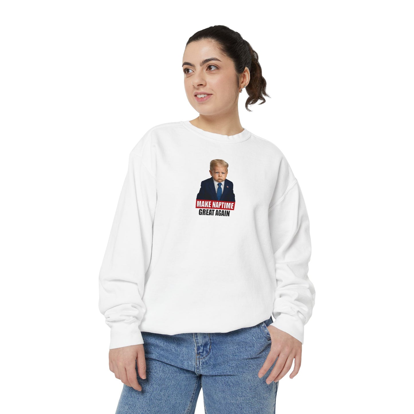 Make Naptime Great Again Crewneck Sweatshirt - Donald Trump