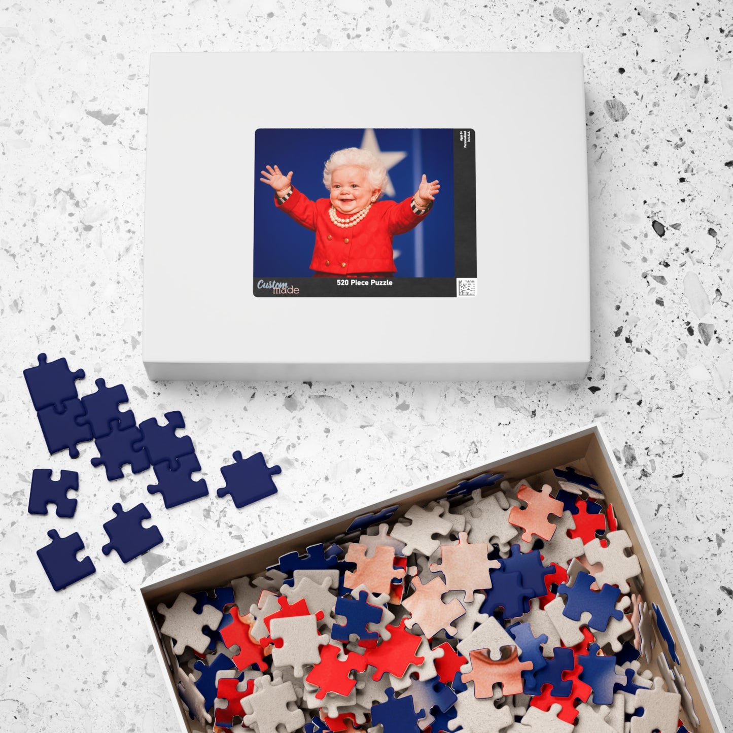 Pearls & Pages—Piece by Piece Puzzle (520 Pieces) - Barbara Bush
