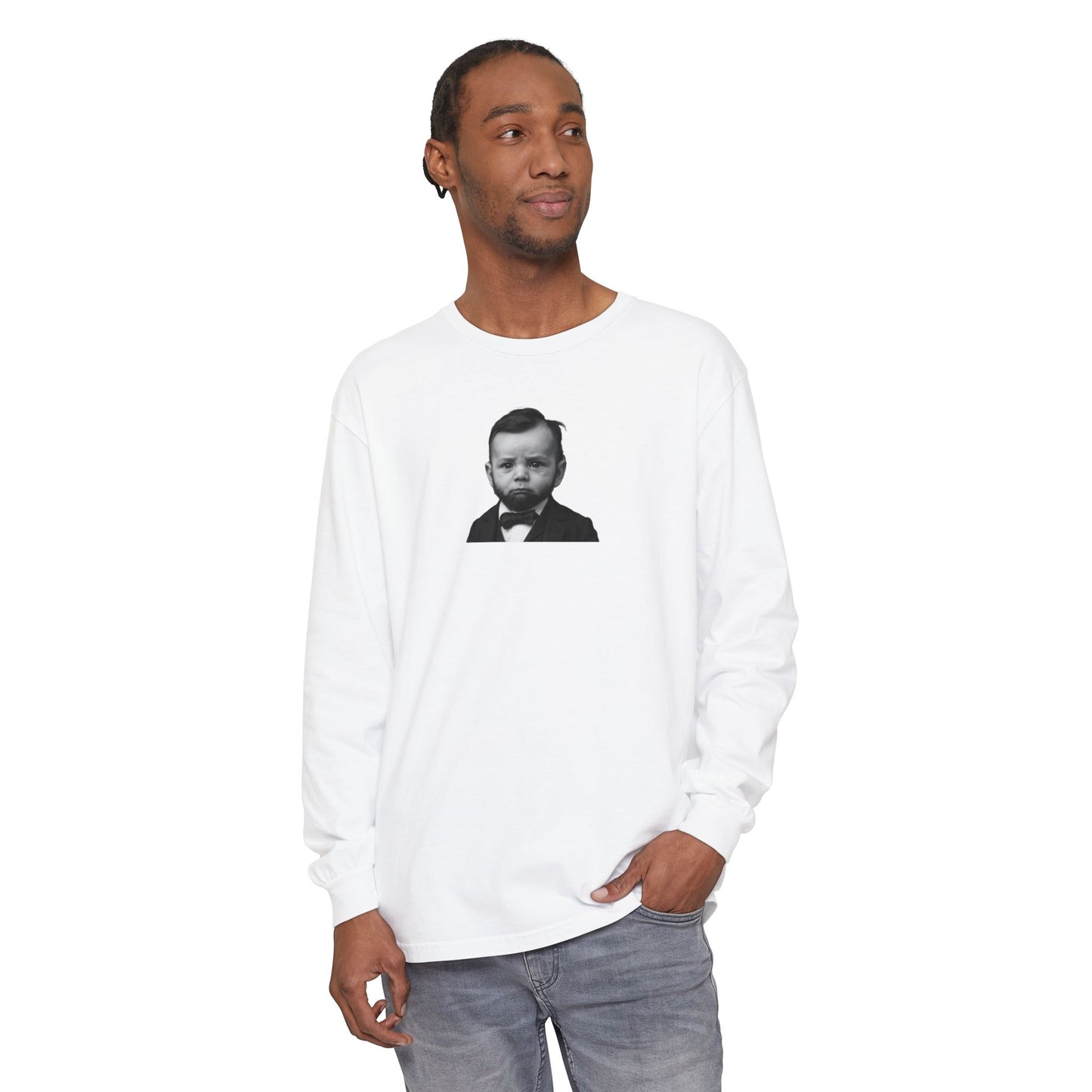Sleeves of the House Divided (But Warm) Long Sleeve Shirt - Abraham Lincoln