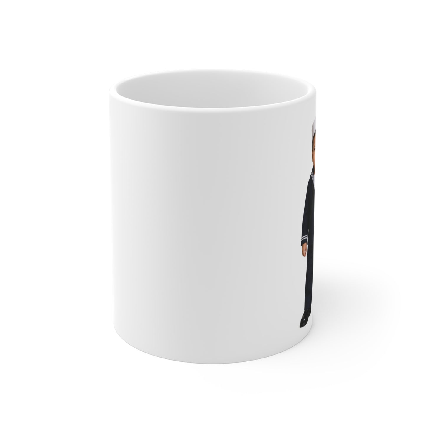 Mess Hall Mug - Navy Modern Dress Uniform Hispanic Male