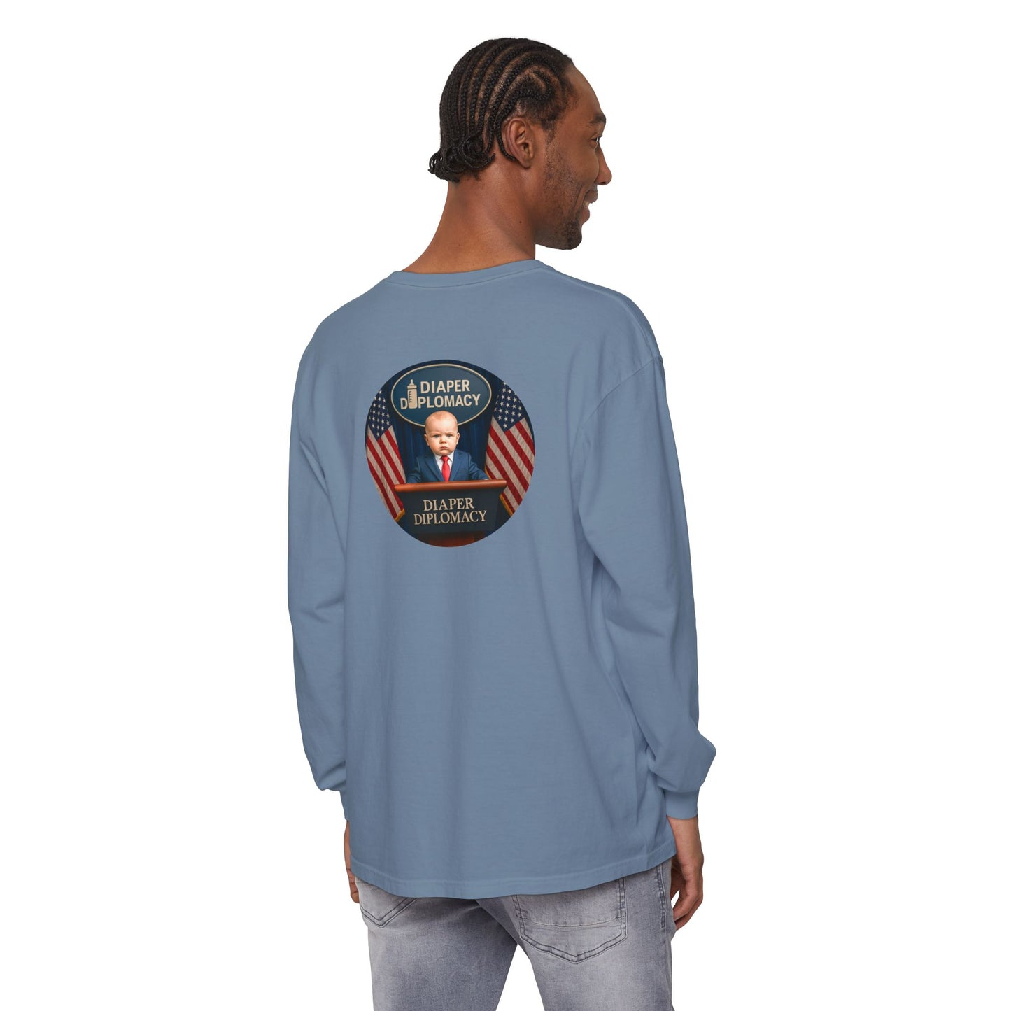 Diaper Diplomacy — Podium Baby Long Sleeve Tee
