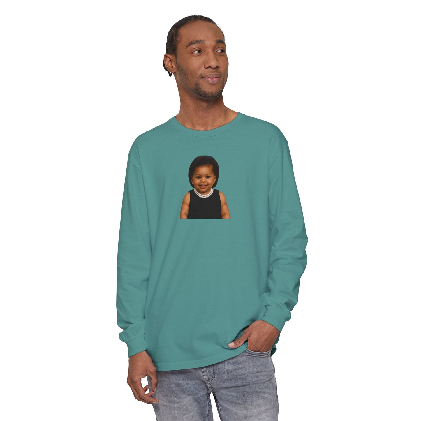 Hopeful Long Sleeve Shirt - Michelle Obama