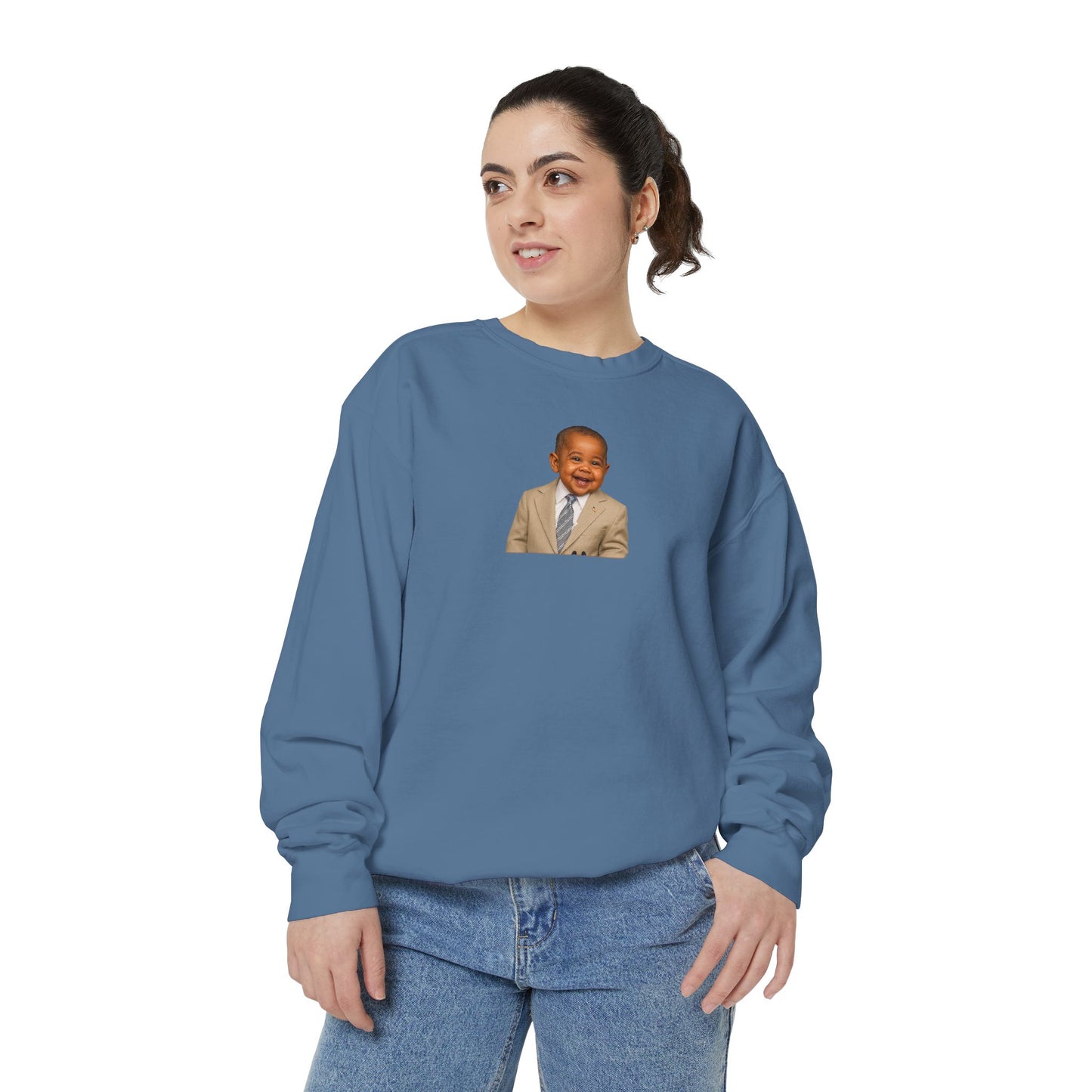 "Yes We Tan" Crewneck Sweatshirt - Barack Obama