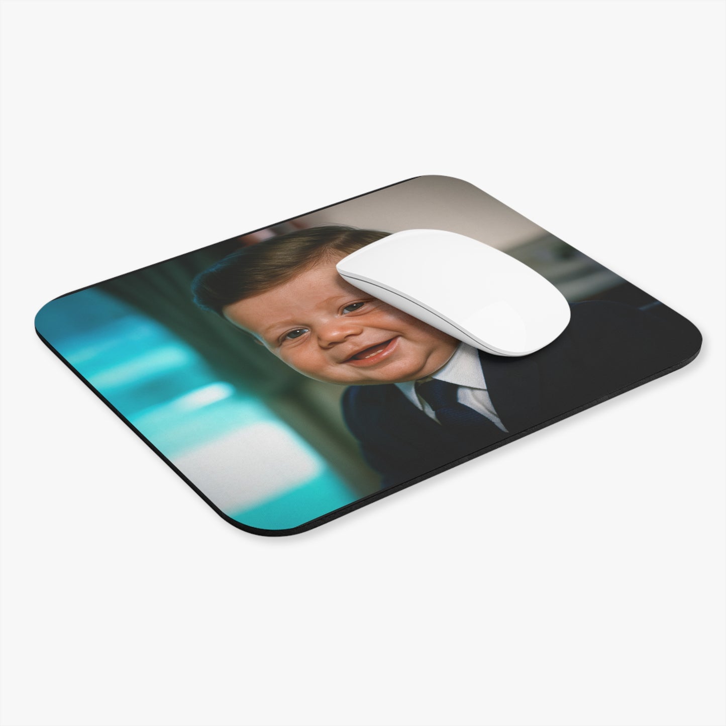 Click to the Moon Mouse Pad - John F. Kennedy