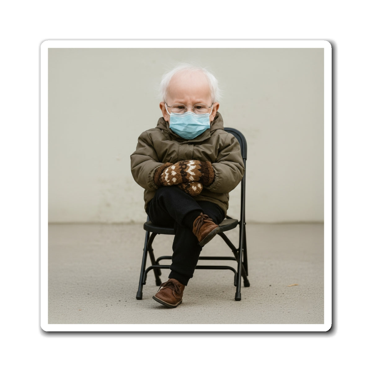 Mittens Magnet - Bernie Sanders