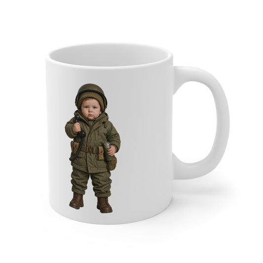 Mess Hall Mug - Marine Corps Korean War Winter Radio Operator