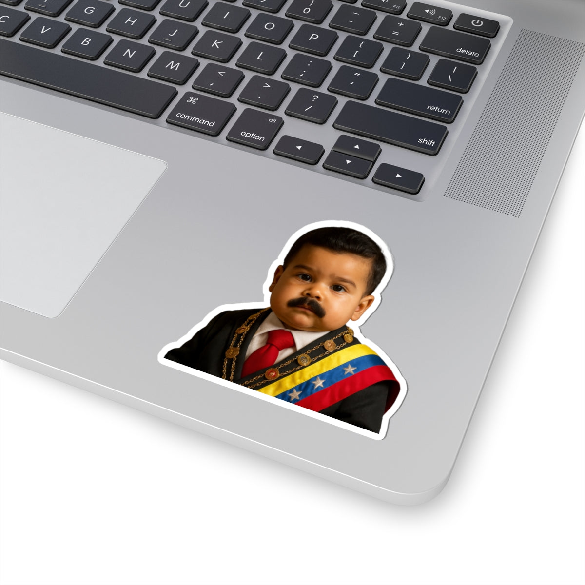 Tiny Mustache, Massive Mandate Sticker - President of Venezuela Nicolás Maduro