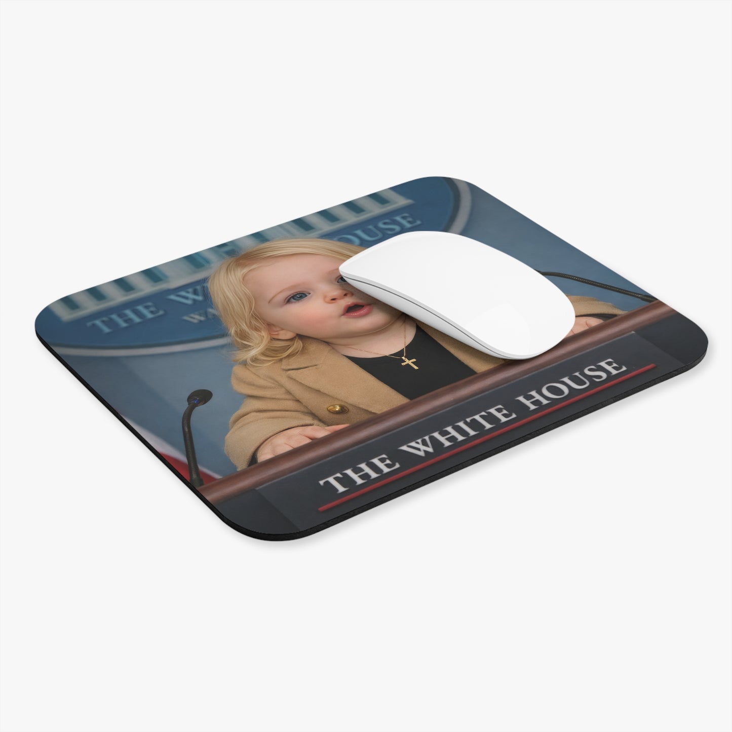 Clickbait Resistant, Cursor Confident Mouse Pad - Karoline Leavitt