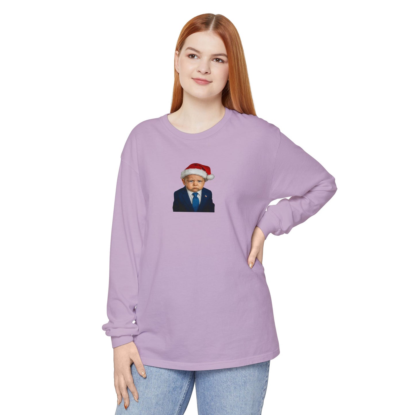 Make Christmas Great Again Long Sleeve Shirt - Donald J. Trump