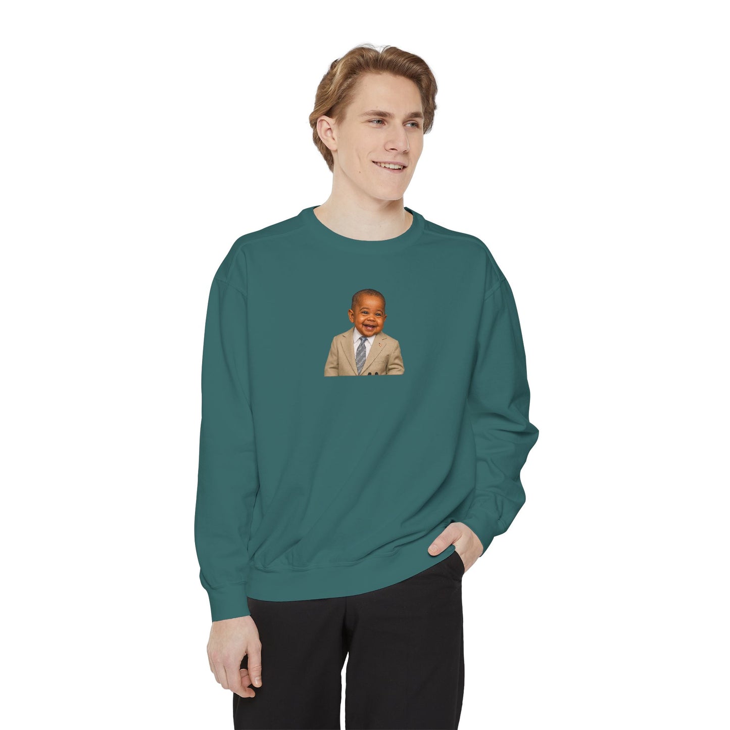 "Yes We Tan" Crewneck Sweatshirt - Barack Obama